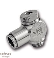 Unidirectional flow regulator, inlet