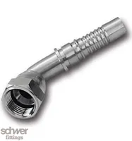 ﻿Interlock Hose Tail Swivel Female DKJ 45°