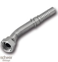 ﻿Interlock Hose Tail Swivel Female 45°