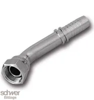 Hose Tail Swivel Female DKRO 45°, with O-Ring