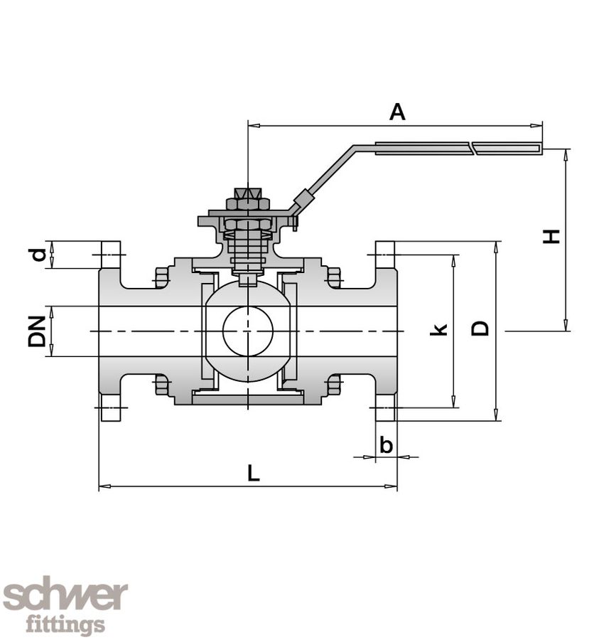 Four Way Ball Valve