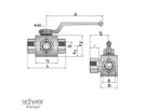 Three Way Female Ball Valve