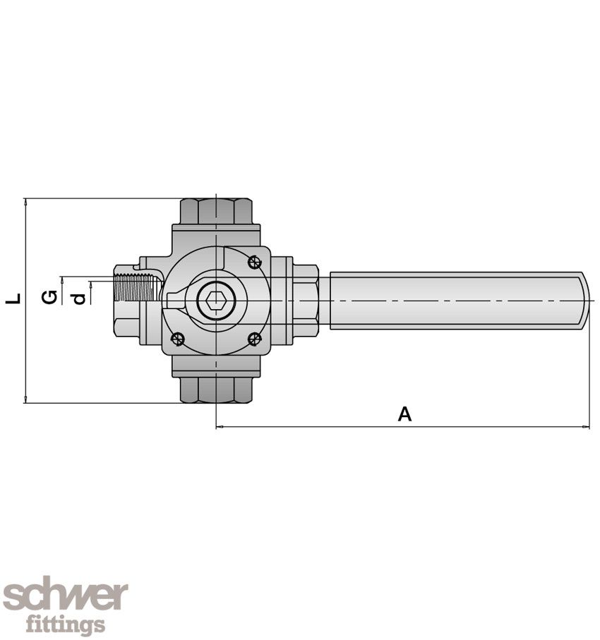 Four Way Ball Valve