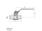 Two Piece Ball Valve with Compression Ends