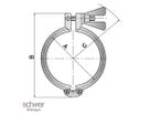 Double-Pin Clamps with Wing Nut