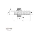 Union, welding end - hose stem