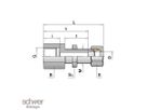 Screw-on bulkhead fitting