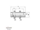 Straight bulkhead body with locknut