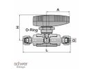 2-Way High Pressure Ball Valve (6.000 PSI)