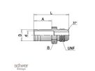 Male Shaft Adaptor JIC 37°