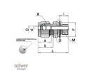 Male Connector for Bonded Seal